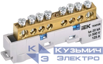Шина нулевая N неизол. на универс. держ. 8х12-8-С TEKFOR IEK TF-NN20-08-DL-K07