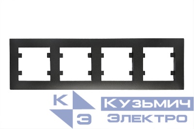 Рамка 4-м Karea RIZZ STAR чер. Makel 88054704