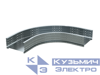 Угол для лотка горизонтальный 90град. 400х150 R660 гор. оцинк. DKC USD654HDZ