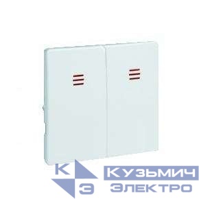 Клавиша двойная Simon82 с подсветкой сл. кость 82025-31