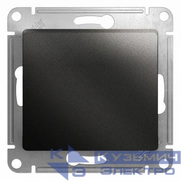 Переключатель проходной 1-кл. СП Glossa 10А IP20 (сх. 6а) 10AX механизм антрацит SE GSL000761