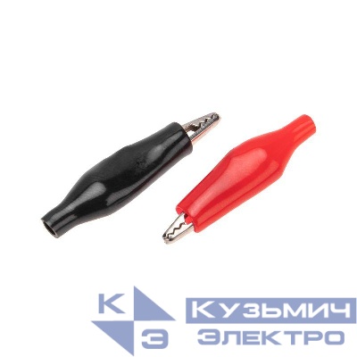 Зажим "крокодил" 5А 40мм в изоляторе (уп.200шт) Rexant 16-0001