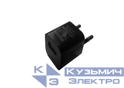 Домашнее универсальное зарядное устройство USB, 1 порт, 5В, выходная сила тока 1А, черный, блистер, Netko РАСПРОДАЖА