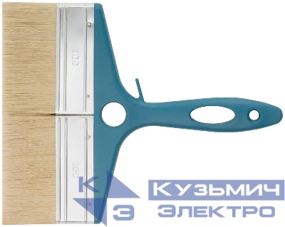 Кисть флейцевая "Атлант" натуральная светлая щетина пластиковая ручка 8дюйм (200мм) FIT 01250