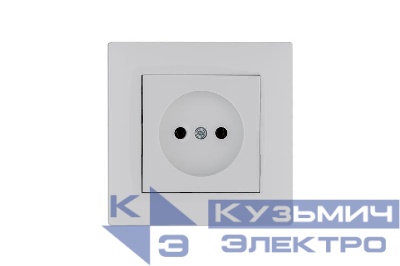 Розетка 1-м Karea RIZZ без заземл. бел. Makel 88001022