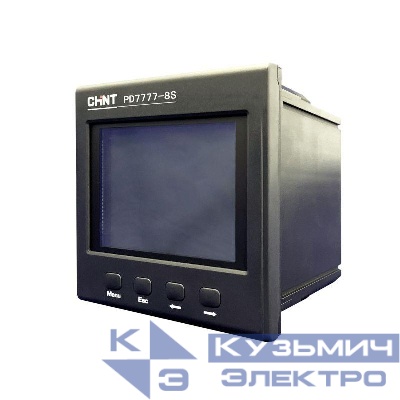 Прибор измерительный многофункциональный PD7777-8S3 3ф 5А RS-485 120х120 LCD дисплей 380В CHINT 765170