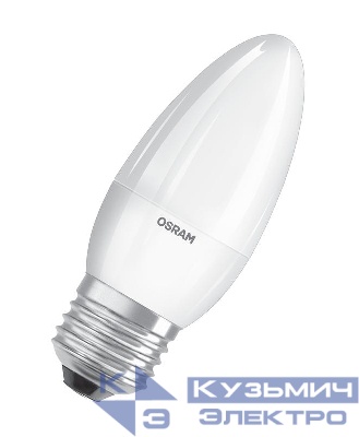 Лампа светодиодная LED Value LVCLB75 10SW/830 10Вт свеча матовая E27 230В 10х1 RU OSRAM 4058075579538