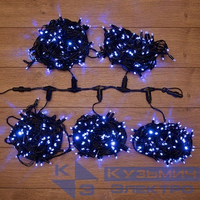 Гирлянда светодиодная "LED ClipLight" 5 нитей х20м 665LED син. 50Вт 24В IP65 трансф. в компл. Neon-Night 323-503