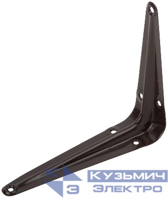 Уголок-кронштейн 100х125мм (0.7мм) корич. FIT 66013