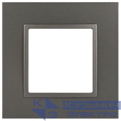 Рамка 1-м Elegance 14-5011-16 Classic для розеток и выключателей титан Эра Б0065823