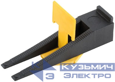 Система выравнивания плитки СВП зажимы "Флаг" и клинья ширина шва 1.0мм (уп.50шт) КУРС 16783