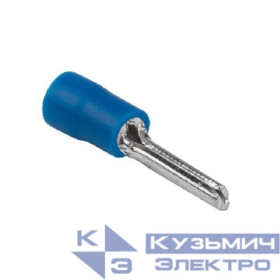 Наконечник штыревой круглый изолированный НШКИ 1.0-2.5 (уп.50шт) EKF nshki-1.0-2.5