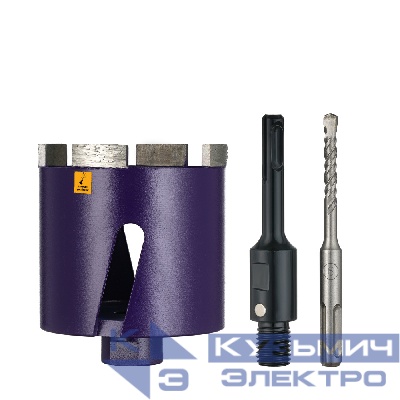 Kronger Коронка алмазная по бетону 82 мм SDS+ LASER с магнитным хвостовиком KRONGER