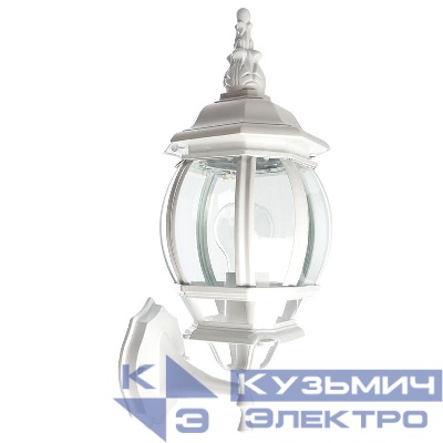Светильник 8101/PL8101 100Вт E27 230В садово-парковый на стену вверх бел. FERON 11095