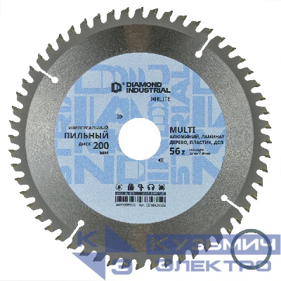 Diamond Industrial Диск пильный по мультиматериалам 200х32/30 мм Z=56 TCG Multi DILITE by Diamond Industrial