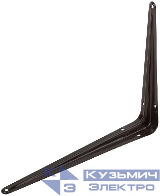 Уголок-кронштейн 200х250мм (0.8мм) корич. FIT 66053