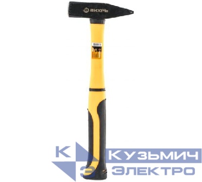 Молоток 600г квадр. боек фиберглассовая двухкомпонентная ручка Вихрь 73/6/8/6