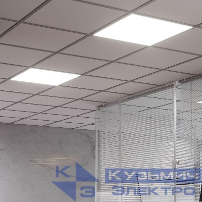 Светильник светодиодный MiR 30Вт 5000К IP40 3000лм 588х588х50мм ДВО офисный грильято матов. рассеив. GAUSS G1-R3-00010-31G02-2003550