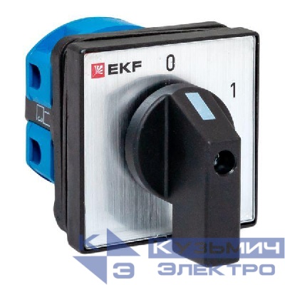 Переключатель кулачковый ПК-1-11 1п 25А "0-1" IP65 EKF pk-1-11-25-65