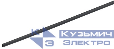 Трубка термоусадочная ТТУ 4/2 черн. 1м GENERICA UDR10-004-002-001-K02-G
