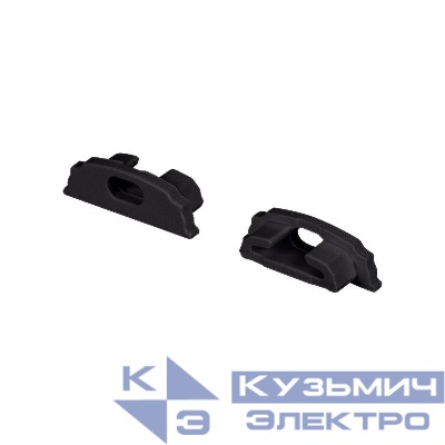 Заглушка ARH-BENT-W18 BLACK с отверстием пластик Arlight 039589