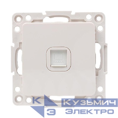Розетка компьютерная 1-м Стокгольм RJ45 механизм бел. PROxima EKF EYK01-035-10