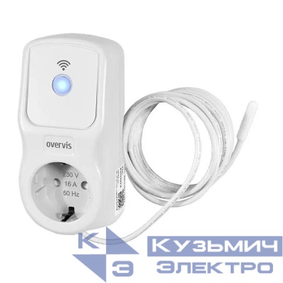 Реле напряжения ЕМ-126Т-2 многофункциональное Wi-Fi (с датчиком температуры) 16А 220В 18м в розетку НовАтек-Электро 3425680126-2