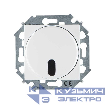 Механизм светорегулятора Simon15 500Вт 230В проходной с управлением от ИК пульта винт. зажим бел. Simon 1591713-030