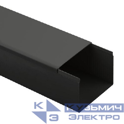 Кабель-канал 80х40 L2000 черн. KK-B-80-40 Эра Б0061658
