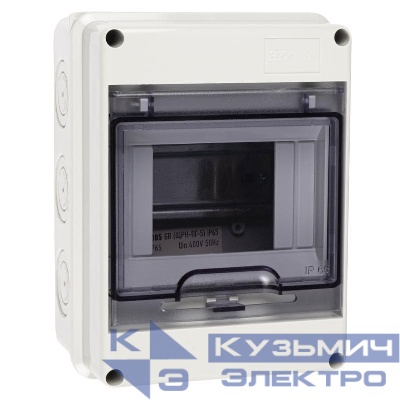 Бокс модульный накладной PDB/W 4005 GR (ЩРН-ПГ- 5) IP65 пластик. Pro JazzWay 5072053
