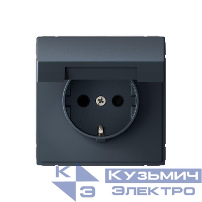 Розетка ArtGallery 16А IP20 с заземл. защ. шторки с крышкой механизм грифель SE GAL000746