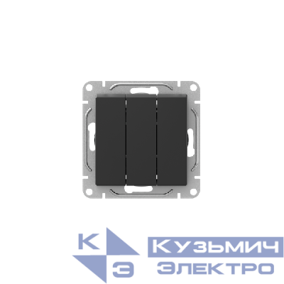 Выключатель 3-кл. СП Эпика механизм черн. EKF UP1-SWB-31