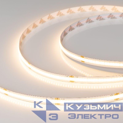 Лента светодиодная COB-X378-8mm 24V Warm 3000К 11Вт/м IP20 (уп.5м) Arlight 031883(3)