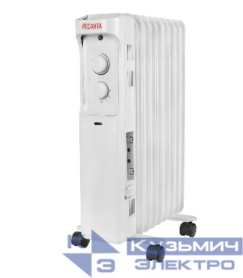 Радиатор масляный 2000Вт ОМ-9А Ресанта 67/3/16