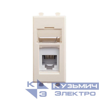 Розетка телефонная 1мод. Avanti "Ванильная дымка" RJ12 модульная DKC 4405311
