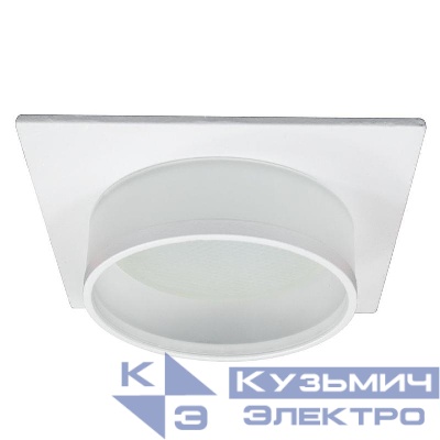 Светильник DL501 15Вт 230В GX53 потолочн. встраив. квадрат без лампы бел. FERON 51087
