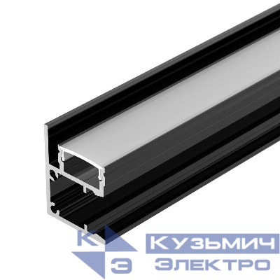 Профиль WALL-2228-2000 ANOD BLACK L2000 алюм. Arlight 050488