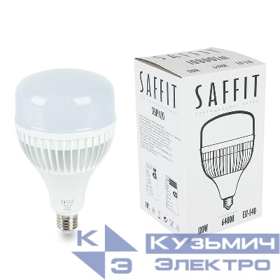 Лампа светодиодная SBHP1120 120Вт T140 6400К E27-E40 230В SAFFIT 55143