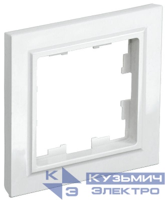 Рамка 1-м Brite РУ-1-БрБ бел. IEK BR-M12-K01-PRO