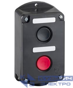 Пост кнопочный ПКЕ 222-2 У2 10А 660В 2 элемента черн. и красн. цилиндр накладной IP54 пост управления Электротехник ET519076