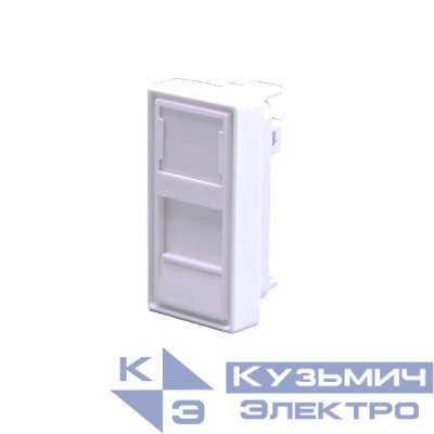 Панель лицевая 1 порта 45х225 Keystone шторка (DIY) SUPRLAN 10-0319-1