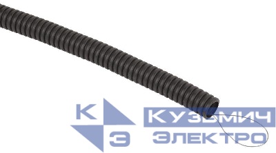 Труба гофрированная d20мм с протяжкой безгалоген. трудногорючая (FRHF) черн. (уп.100м) Эра Б0068907