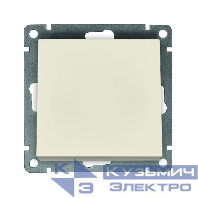 Выключатель 1-кл. СП Афина 10А IP20 механизм сл. кость (ivory) Universal A0021-I