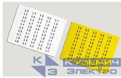 Табличка полужесткая полиэстер бел. (уп.770шт) DKC TAS159W
