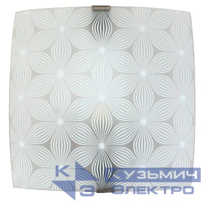 Светильник НПБ 09-60-003 М83 "Васильки" 300х300 матов. бел./клипсы штамп метал. (инд. упак.) Элетех 1005209265