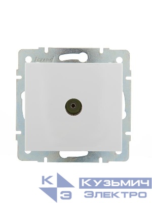 Розетка телевизионная оконечная TV СП Rain 16А IP20 механизм бел. LEZARD 703-0288-130