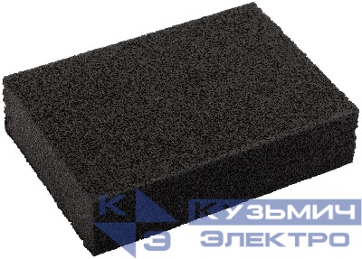 Губка шлифовальная 100х70х25мм Р 180 алюм./оксидная КУРС 38345