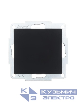 Выключатель 1-кл. СП Vesna механизм черн. бархат LEZARD 742-4288-100