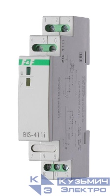 Реле импульсное BIS-411i (установка на DIN-рейку; для нагрузки с больш. пусков. током (160А/20мс)) F&F EA01.005.017