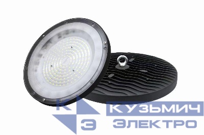Светильник светодиодный UFO LITE 100Вт 5000К IP65 10000лм d250х75 200-250В ДСП промышленный подвесной черн. GAUSS 821535300